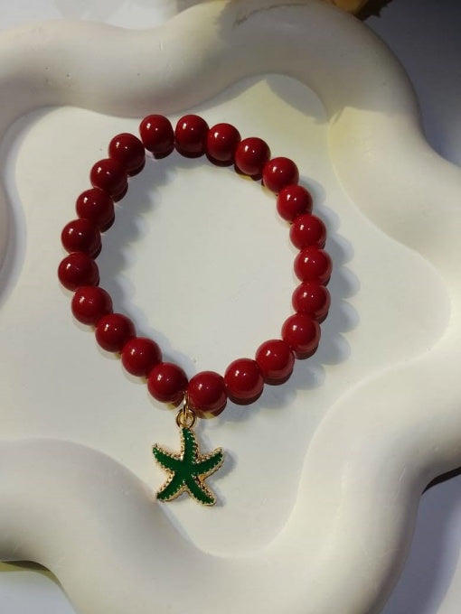 Beaded Charm Bracelet Set – Pack of 5