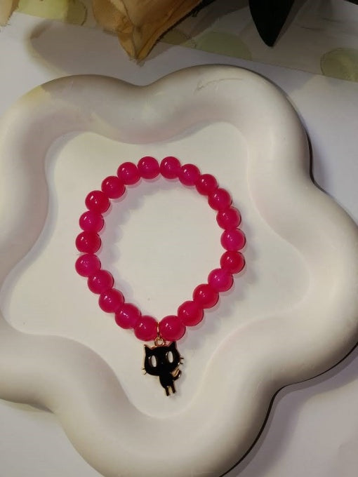 Beaded Charm Bracelet Set – Pack of 5