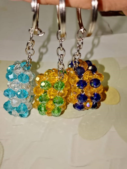 Pack of 3 Donut Beaded Keychains