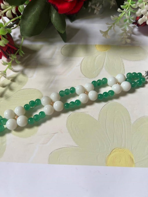 "Green & white charm with a butterfly touch – Azadi style!" Pack of 2