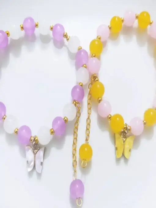 cute Kstyle butterfly bracelet make your day better 🦋🦋✨