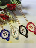 Crystal Bow Charm Bracelet Set – Pack of 4