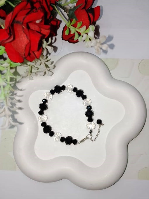 Classic black & white bracelet , Elegant vibes, pack of 2